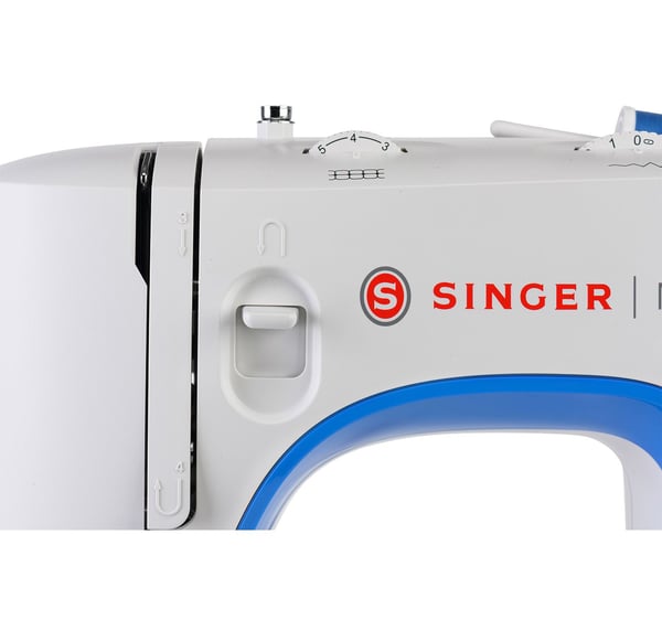 SINGER M3205, Blå, Hvit, Semi-automatisk symaskin, Sying, 4 Steg, Jekk, Rotasjon, Elektrisk