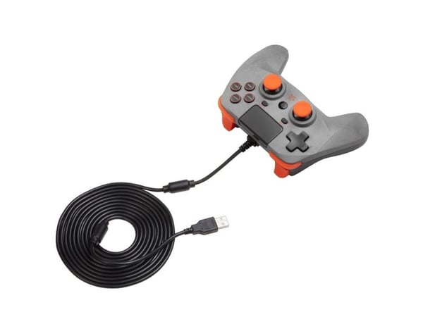 Snakebyte GAME:PAD 4 S ROCK (PS4), Joystick/Styrepinne, Playstation, Menyknapp, Analog/digital, Trådløs, Grå