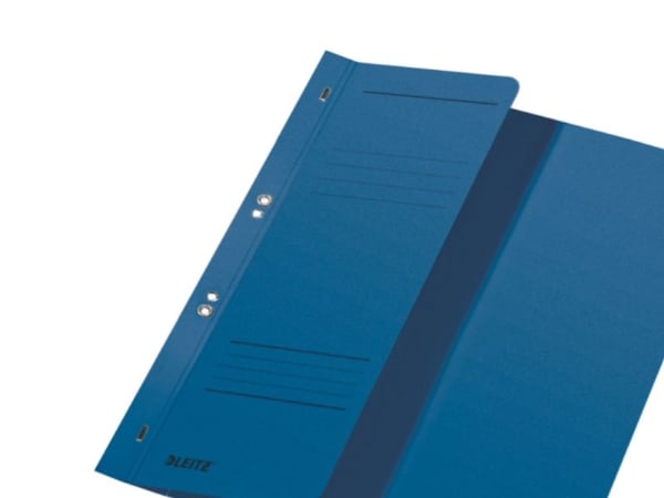 LEITZ maljeperm, DIN A4, Manila papp, blå, kommersiell stifting, 250 g/kvm, 1/2 frontomslag (90 mm bredt) - 50 stk (3740-00-35)