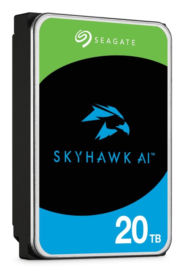 Seagate SkyHawk AI ST20000VE004 - Harddisk - 20 TB - intern - 3.5" - SATA 6Gb/s - buffer: 512 MB - med 3-års Seagate Rescue Data Recovery