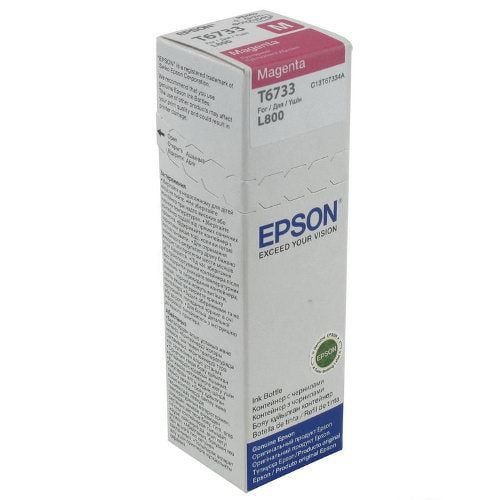 Epson T6733, Alkuperäinen, Magenta, Epson L800, Perusvärintuotto, 70 ml, Mustesuihkutulostus