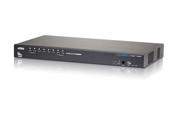 ATEN CS1798-AT-G, 1920 x 1200 piksler, WUXGA, 8,56 W, Sort