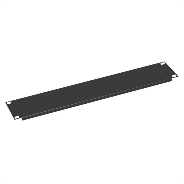 VALUE 26.99.0299, Blank panel, Svart, Metall, 2U, 48,3 cm (19"), 401,8 g