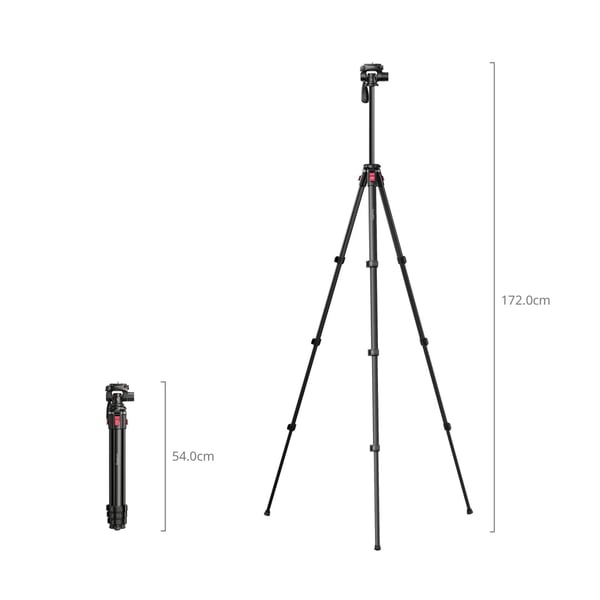 SmallRig 5474, 3 jalkoja, musta, 172 cm, 1,16 kg