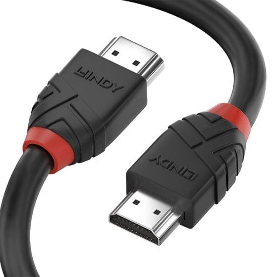 Lindy 36501, 0,5 m, HDMI Type A (Standard), HDMI Type A (Standard), 3D, 18 Gbit/s, Svart