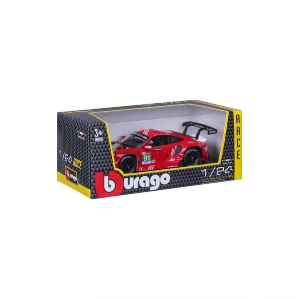 BBURAGO Porsche 911 RSR LM, Superauton pienoismalli, Esikoottu, 1:24, Porsche 911 RSR LM, Ei sukupuolirajoitusta, Metalli, Muovi