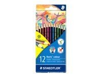 STAEDTLER Noris colour 185 - Fargeblyant - assorterte farger (en pakke 12)