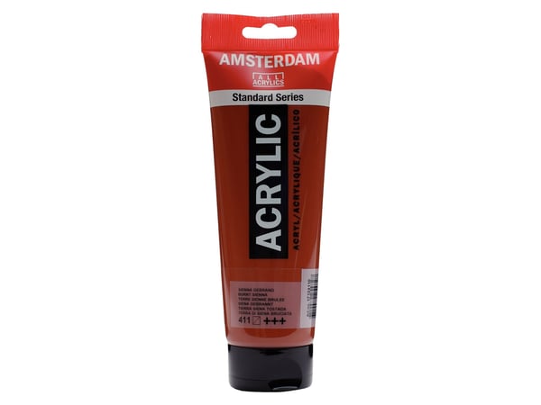 Amsterdam Standard Series Acrylic Tube, Burnt Sienna 411
