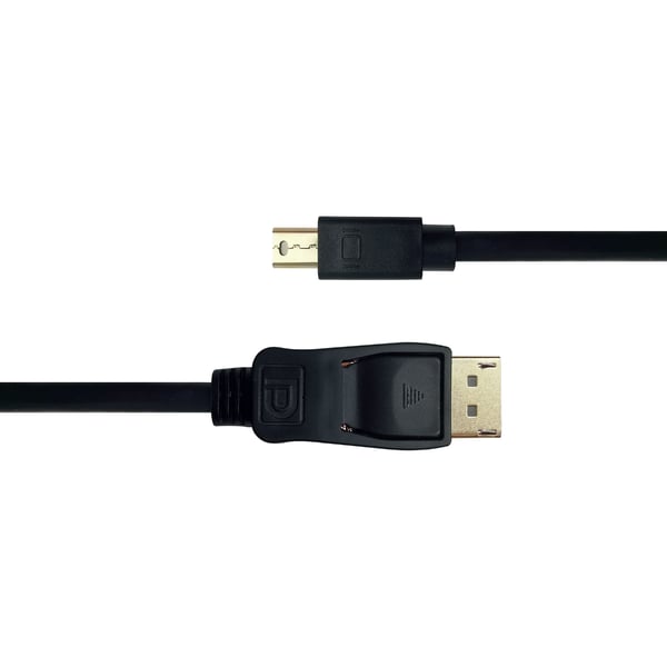 DELTACO - DisplayPort-kabel - DisplayPort (hann) til Mini DisplayPort (hann) - DisplayPort 1.2 - 3 m - 4K 30Hz støtte - svart