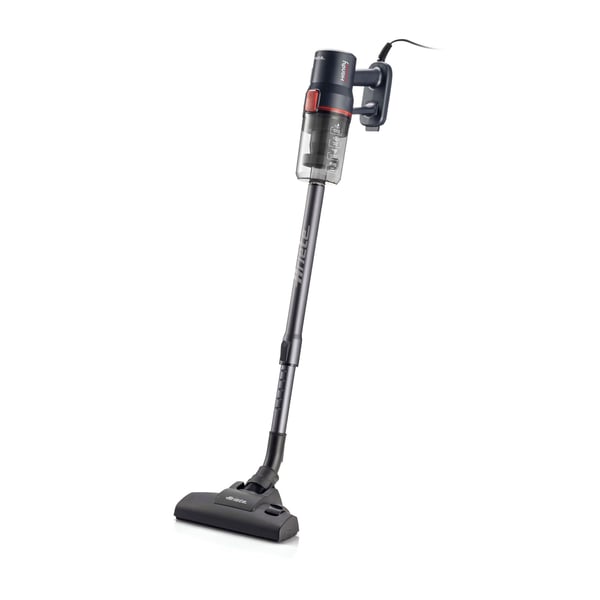 Ariete 2708/00, Skaftdammsugare, 2-i-1, Utan påse, Svart, 0,6 l, Aluminium, Torr