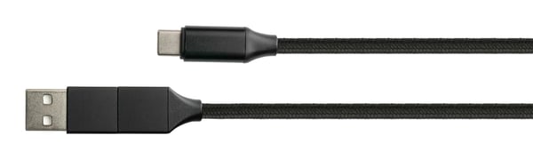 PYTHON 1,00 m USB-C datakabel PD USB C hane till inkl. USB-A adapter - Adapter - Digital/Data - m (PY-USB002S)