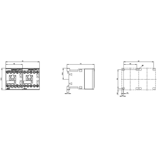 Siemens 3RH2422-1BG40 Apukosketin 1 kpl 1 kpl
