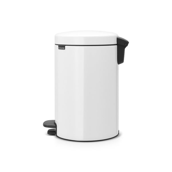 Poljinkori, Brabantia newIcon, valkoinen, jauhemaalattu teräs, 12 l, muovinen sisäsäiliö