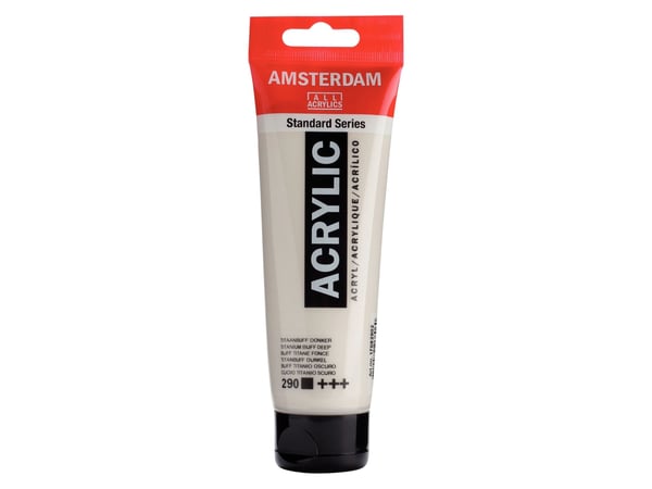 Amsterdam Standard Series Akryyliputki 120 ml Titanium Buff Deep 290