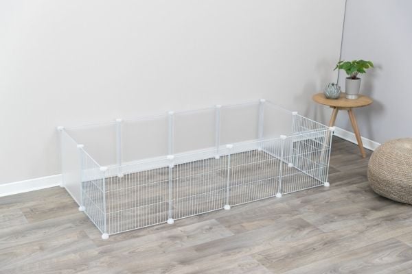 Trixie Indoor enclosure, metal/plastic, 140 × 35 × 70 cm, white