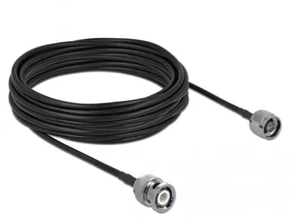 Delock LMR195 - Antennekabel - BNC hann til N-kontakt hann - 10 m - svart