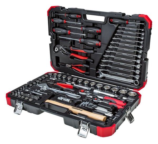 GEDORE red R46003100 hylsysarja 1/4 + 1/2, 100 osaa
