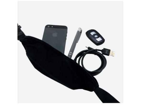 Mobilis - Axelrem för väska - universell, med säkert öppningssystem, utbyggbar ficka, 2 fästpunkter - svart