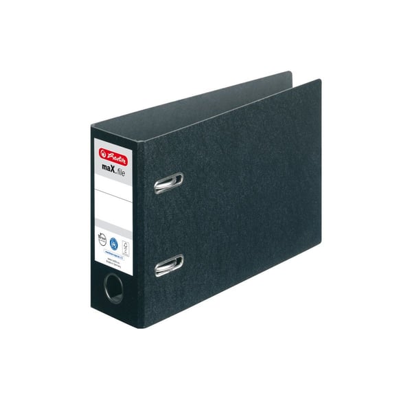 Herlitz maX.file, A5, Säilytys, Kuitulevy, Musta, Vipu, 1 kpl