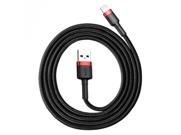 Baseus Cafule - Lightning-kabel - Lightning hann til USB hann - 1 m - svart, rød