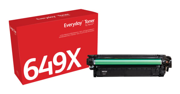 EverydayTM Mustavalko Toner by compatible with HP 649X (CE260X), High capacity, 17000 sivua, Musta, 1 kpl