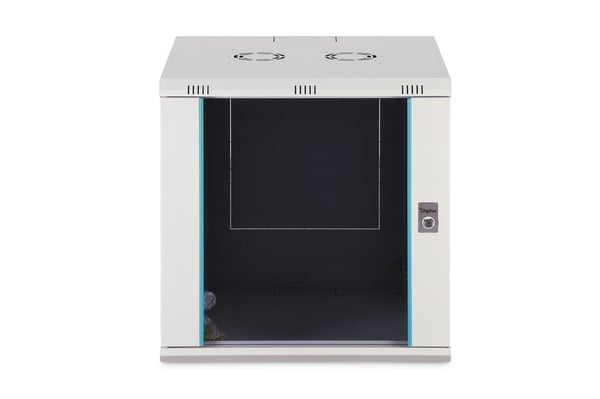 Digitus nettverksskap Dynamic 19" 12U, 600x600, glassdør, grå, umontert, 60 kg