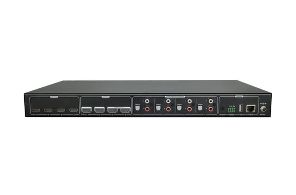 VivoLink 4x4 Matrix switcher - Video/audio switch - rackmonterbar