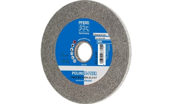 PFERD PNER-MH 12506-22,2 A F, Teräs, Metalli ilman rautaa, Pronssi, Ruostumaton teräs, Muovi, Alumiini, Kupari, PFERD, 2,22 cm, 12,5 cm, 6100 rpm, ...