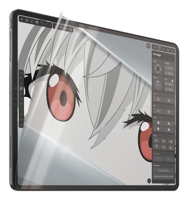 PanzerGlass GraphicPaper - Skjermbeskyttelse for nettbrett - ultrabred passform - film - for Apple 12.9-inch iPad Pro (3. generasjon, 4. generasjon...