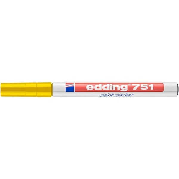 edding 751 paint - Markør - permanent - gul - pigmentblæk - 1-2 mm