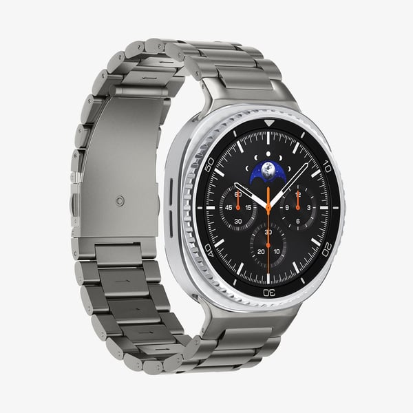 Spigen Modern Fit Titanium, Band, Smartwatch, Metallisk, Samsung, Galaxy Watch 8 (40mm), Rostfritt stål