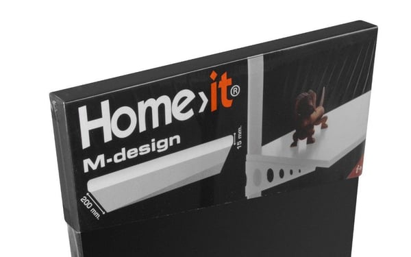 Hylde M-design 40x20x1,5 cm. - sort M?l: L400xB200xH15 mm.B?reevne 15 kg.Farve: SortAfrundede hj?rnerMateriale: MDF plade med NC lakeret overfaldeL...