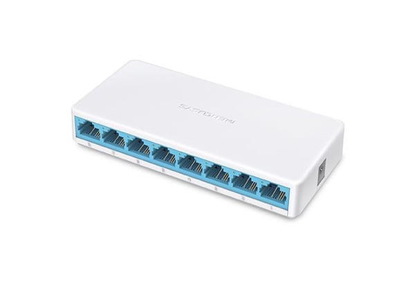 Mercusys MS108 - Switch - ikke-styrt - 8 x 10/100 - stasjonær