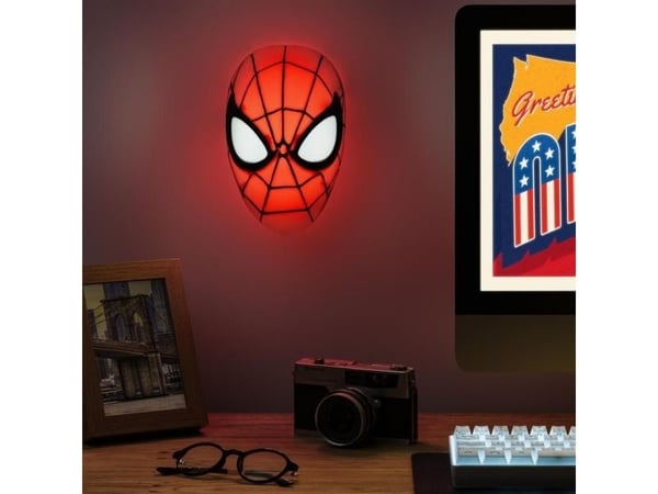 Paladone Spiderman Mask Light, Röd, Vit, Spiderman, AAA, 222,3 mm, 130,1 mm, 94,6 mm