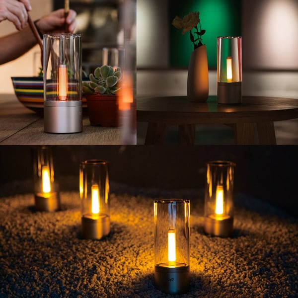 Yeelight Candela - Dekorasjonslampe - 5 W - 1800 K - sylinder