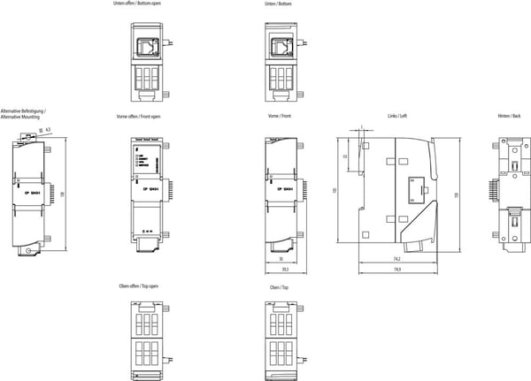 Siemens 6GK7243-1BX30-0XE0 PLC-tietoliikenneprosessori