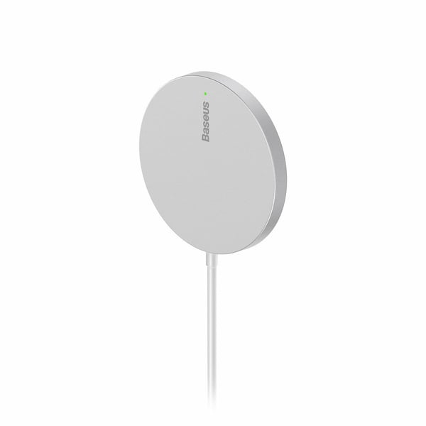 Baseus Simple Mini3 - Trådløs ladepute - magnetisk - 15 watt - Fast Charge - sølv