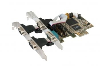 EXSYS EX-44064, PCIe, Sarja, RS-232, PC, CE, FCC, 0 - 55 °C