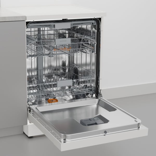 Gorenje GS643C90W, Frittstående, Full størrelse (60 cm), Hvit, Berøringskontroll, 3 kurver, Øvre