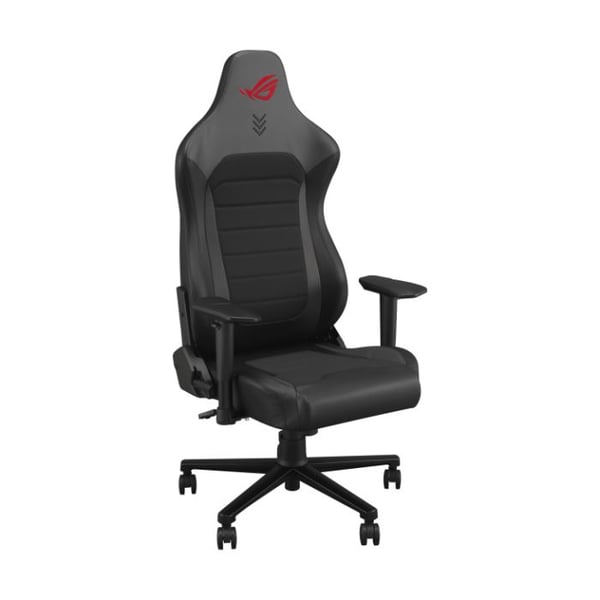 ASUS Aethon SL201, PC-pelituoli, pehmustettu istuin, Pehmustettu selkänoja, Kilpa-ajo, Musta, Musta