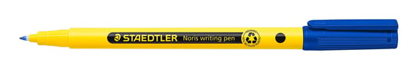 Fineliner STAEDTLER Noris® 307-3 blå 0.6 mm - vandbaseret blæk - 97% genanvendt plast - 1 stk.