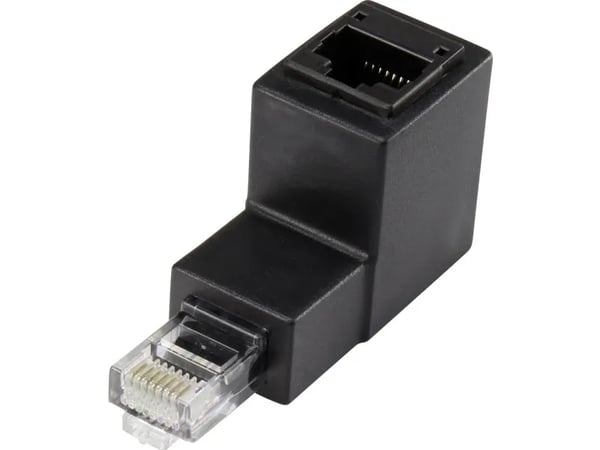 Renkforce RF-4087416, RJ-45, RJ-45, Sort