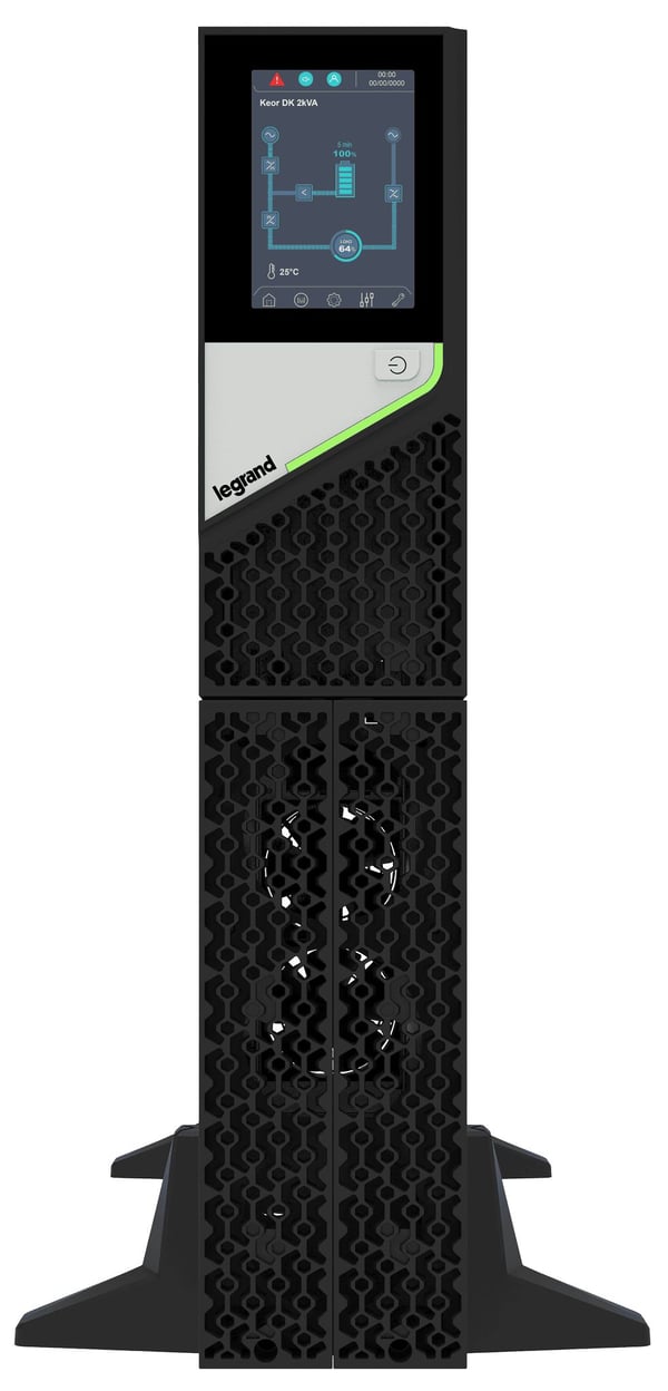 Legrand Keor DK - UPS - 3000 watt - 20000 VA - enkeltfase - 1 x batteri - ventilregulert blysyre (VRLA) - RS-232, USB - utgangskontakter: 7