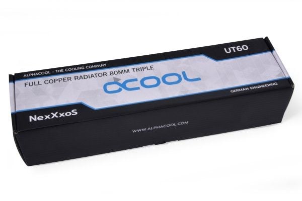 Alphacool 14375, Radiator, Kopper, Stål, Sort, 1/4", 0,8 stang, 3,6 vifter