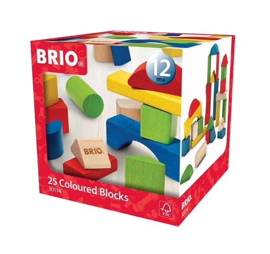 BRIO 30114 Värilliset rakennuspalikat (25 kpl)