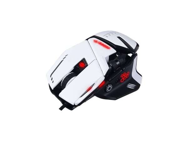 Mad Catz R.A.T.6+ - Mus - optisk - 11 knapper - kablet - USB - hvit