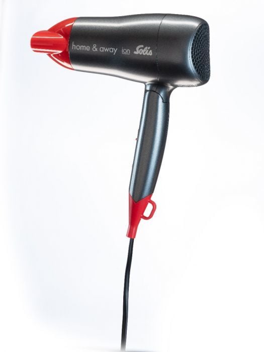 Solis Home & Away 3791 hårføner 1800 W 110-230 V, svart og rød