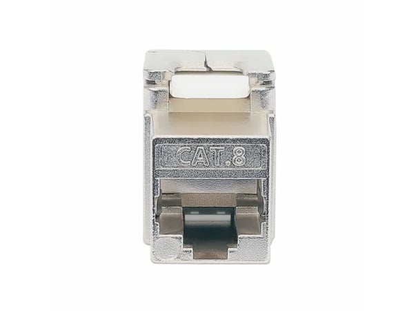 Intellinet 771887, Tasainen, Hopea, RJ-45, Naaras, Kulta, Cat8.1