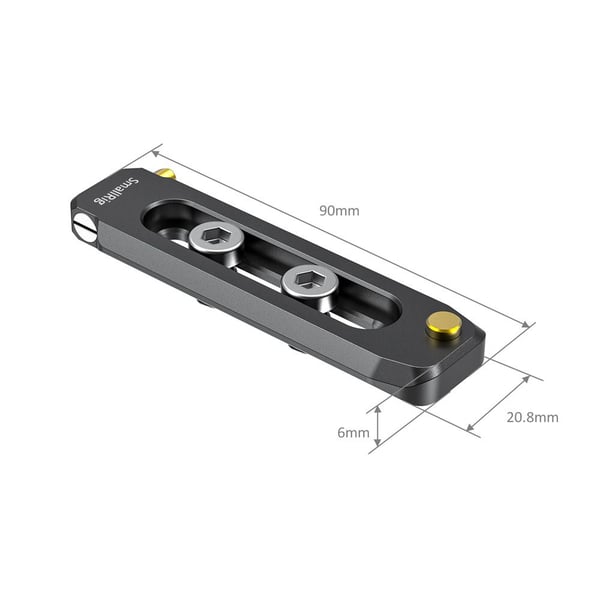 SmallRig BUN2484B, Lajittele, Alumiini, 1/4", 21 mm, 90 mm, 6 mm