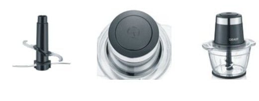 Graef CH502EU minisilppuri 500 W 1 l, musta